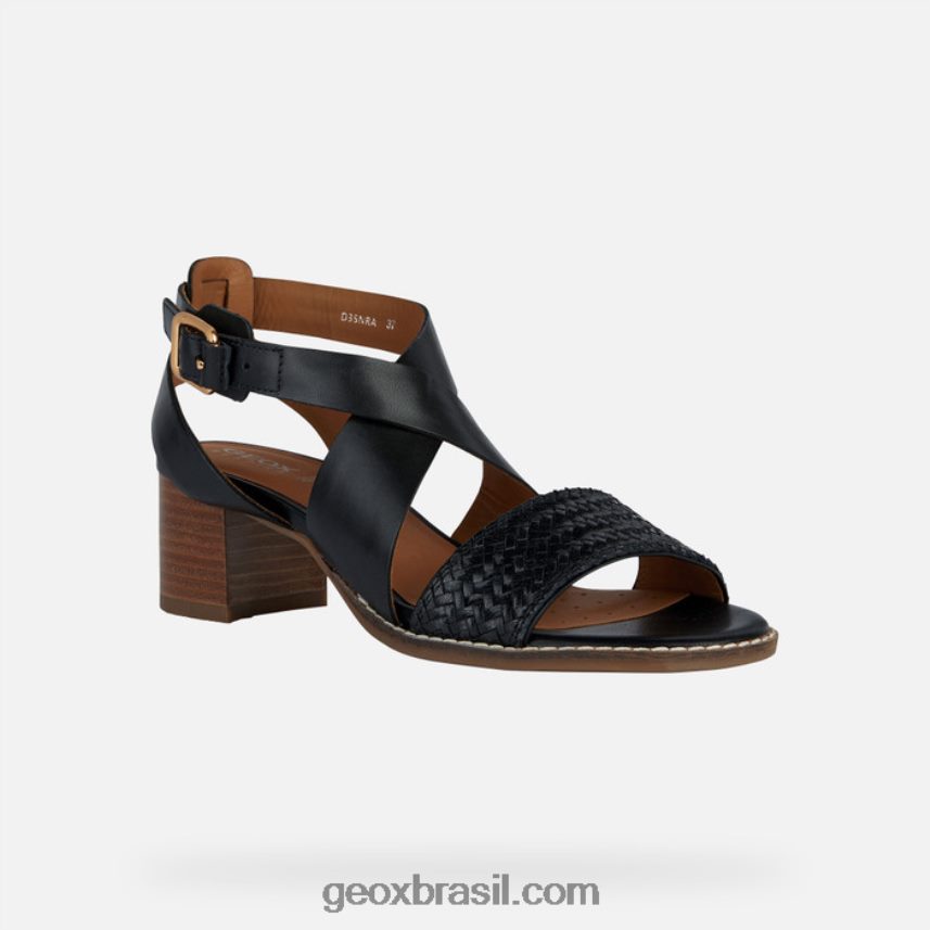 mulher meio ensopada preto Geox 28TF8X138