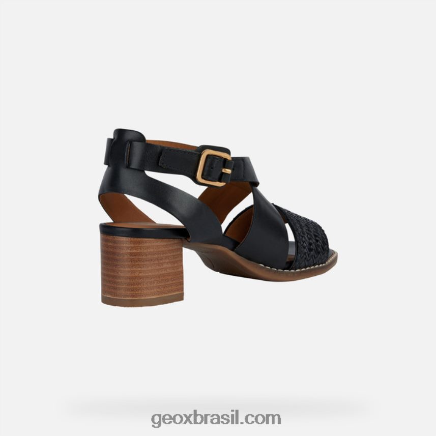 mulher meio ensopada preto Geox 28TF8X138