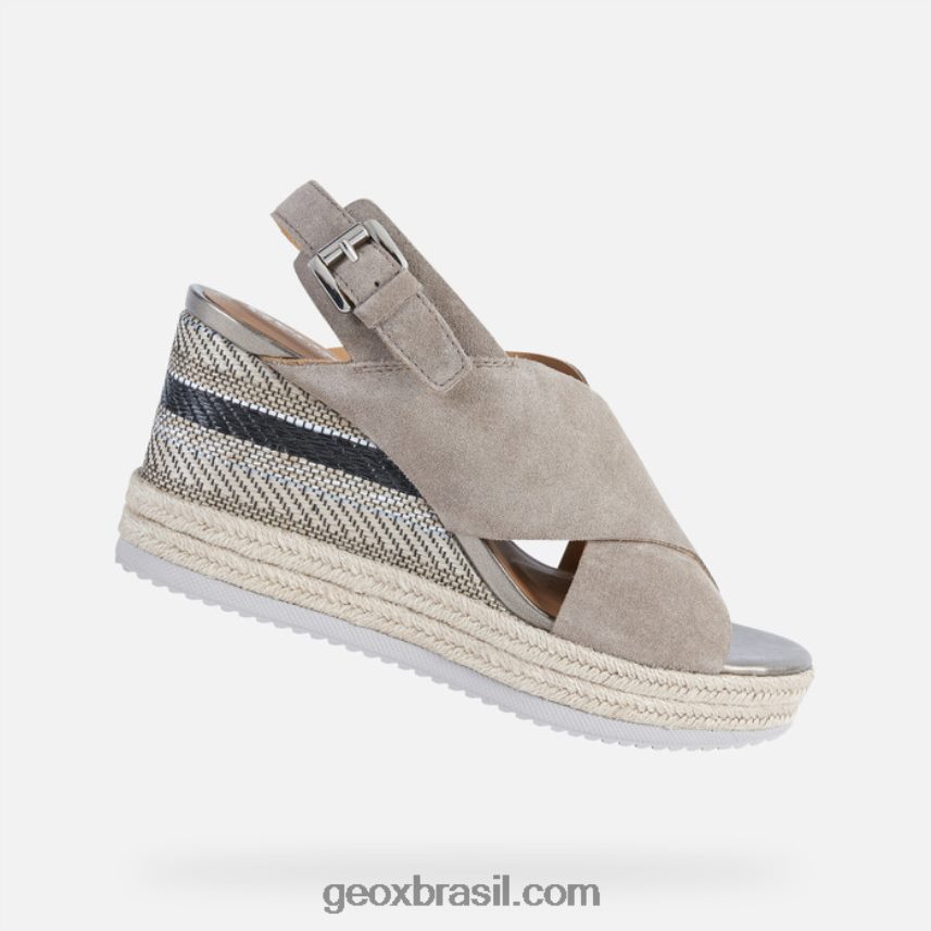 mulher ponza taupe Geox 28TF8X1733