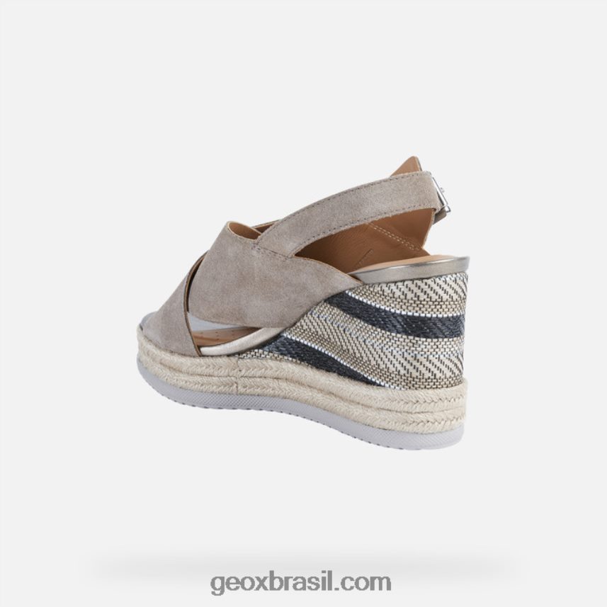 mulher ponza taupe Geox 28TF8X1733