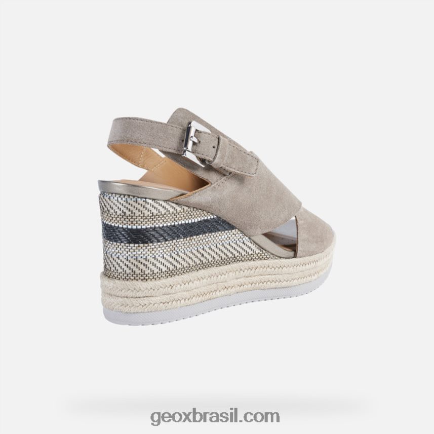 mulher ponza taupe Geox 28TF8X1733
