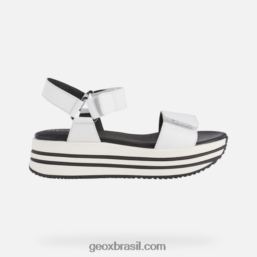 sandália kency mulher branco Geox 28TF8X354