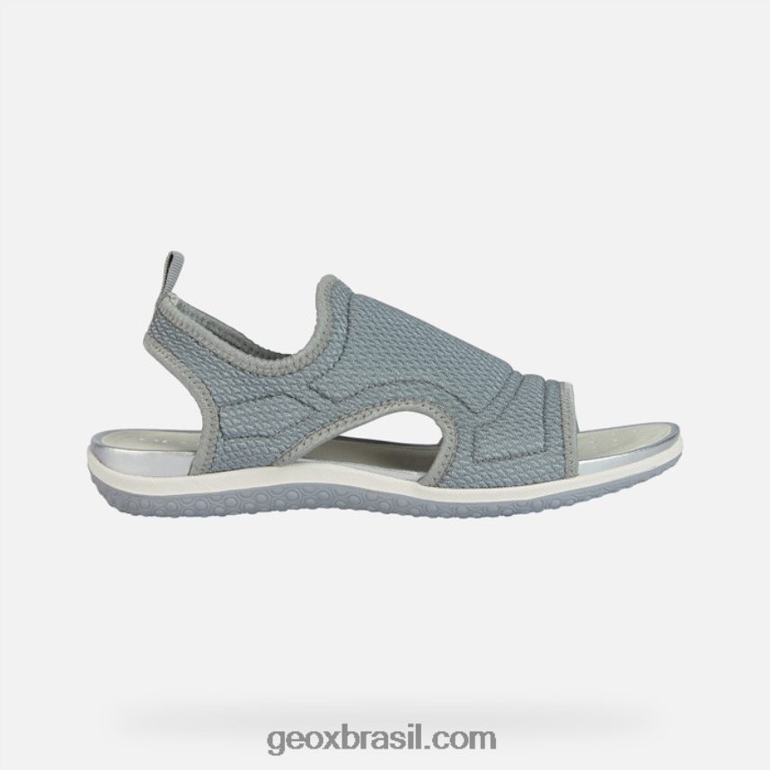 sandália vega mulher cinza claro Geox 28TF8X235