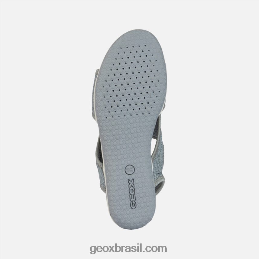 sandália vega mulher cinza claro Geox 28TF8X235