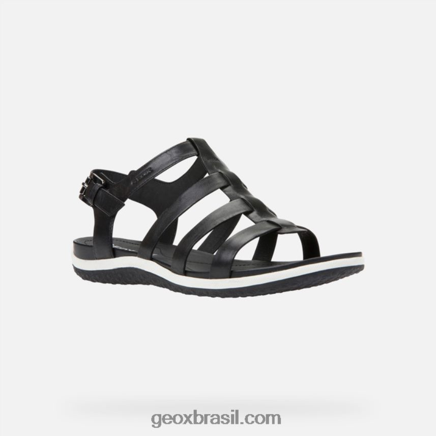 sandália vega mulher preto Geox 28TF8X51