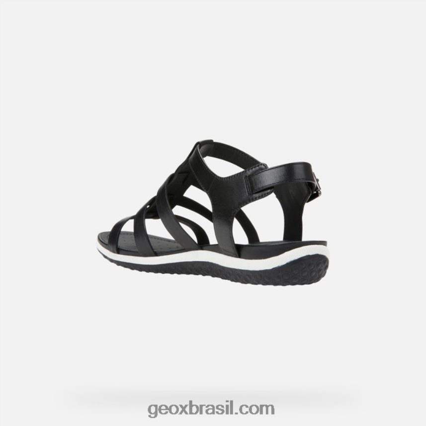 sandália vega mulher preto Geox 28TF8X51