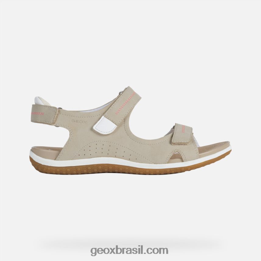 sandália vega mulher taupe Geox 28TF8X56