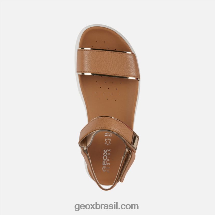xand 2.1s mulher camelo/ouro claro Geox 28TF8X141