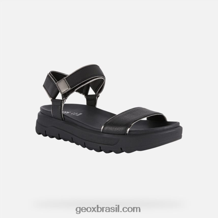 xand 2.1s mulher preto/chumbo Geox 28TF8X140