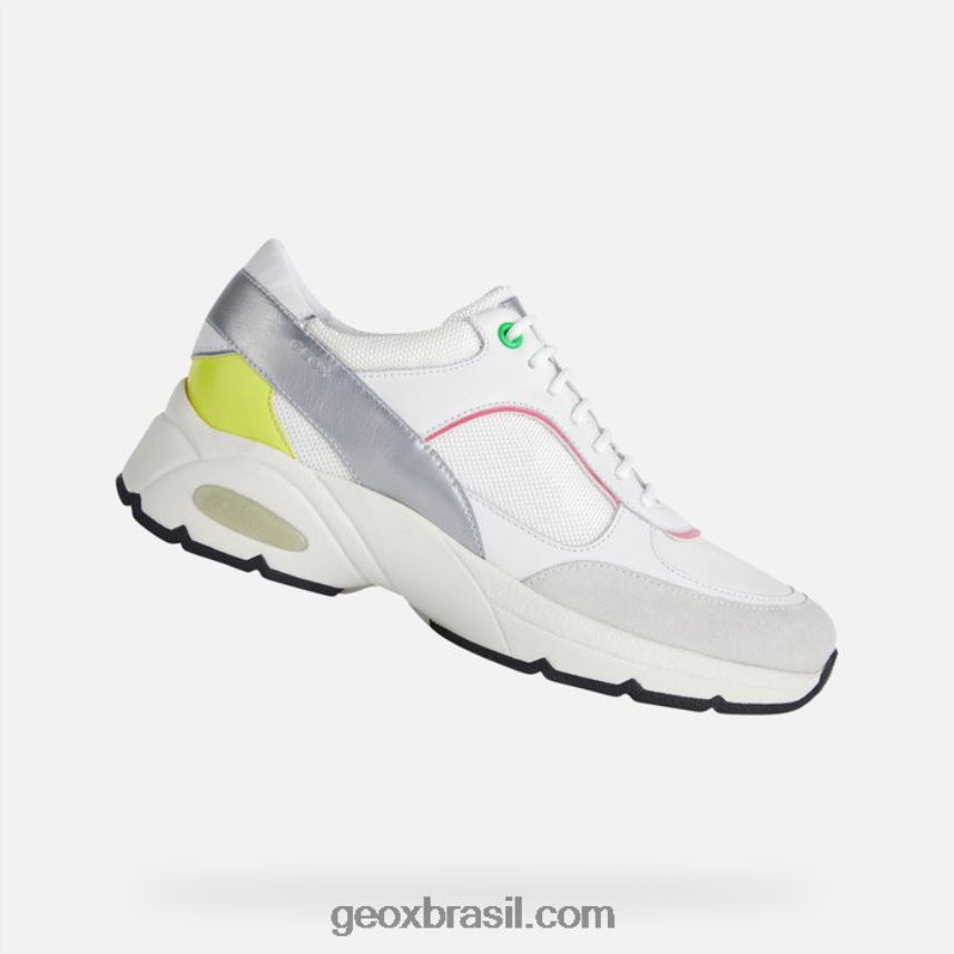 alhour mulher branco/fluo fúcsia Geox 28TF8X413