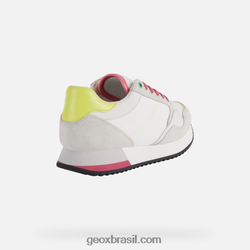 doralea mulher branco/fluo fúcsia Geox 28TF8X249
