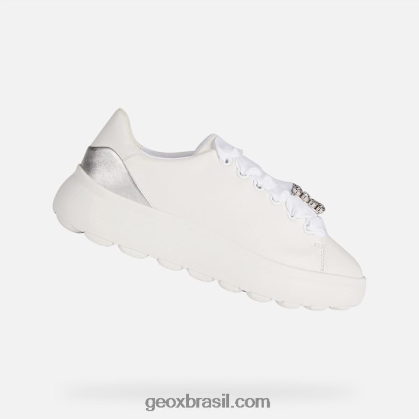 esférica ec4.1 mulher prata branca Geox 28TF8X267