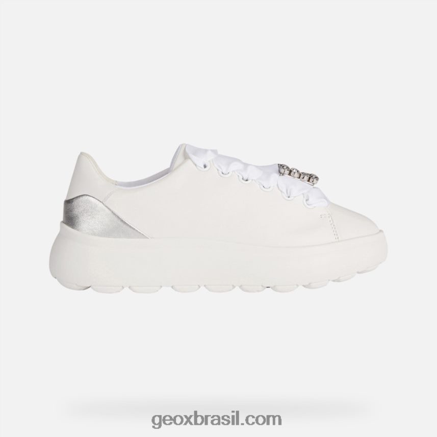 esférica ec4.1 mulher prata branca Geox 28TF8X267