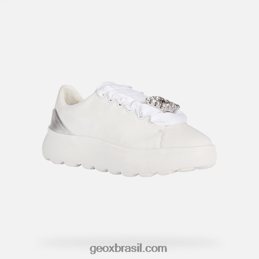 esférica ec4.1 mulher prata branca Geox 28TF8X267