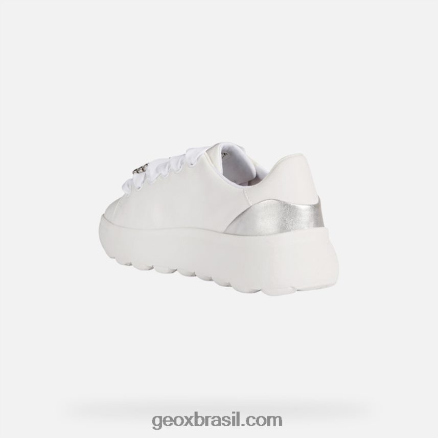 esférica ec4.1 mulher prata branca Geox 28TF8X267