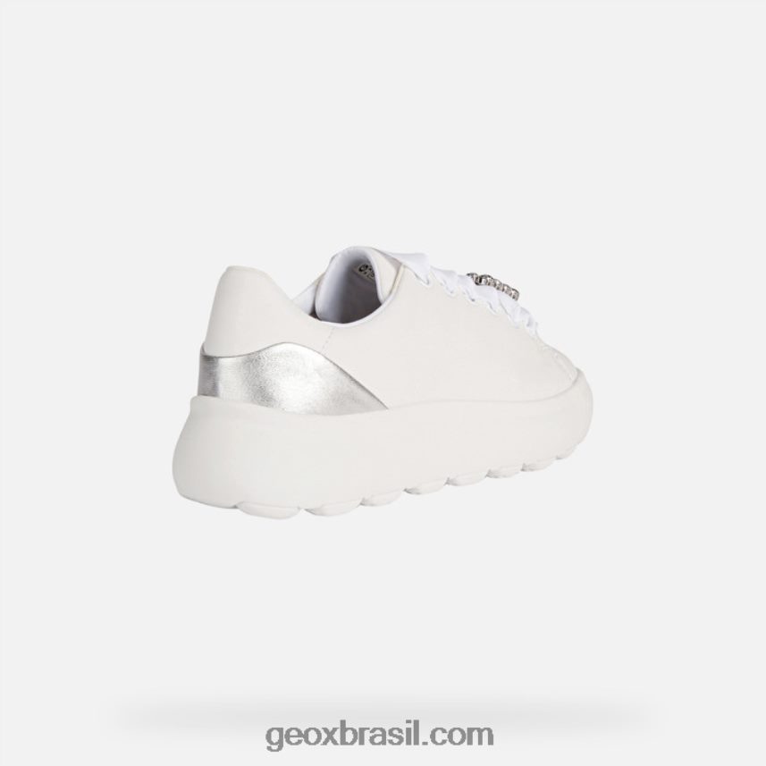 esférica ec4.1 mulher prata branca Geox 28TF8X267
