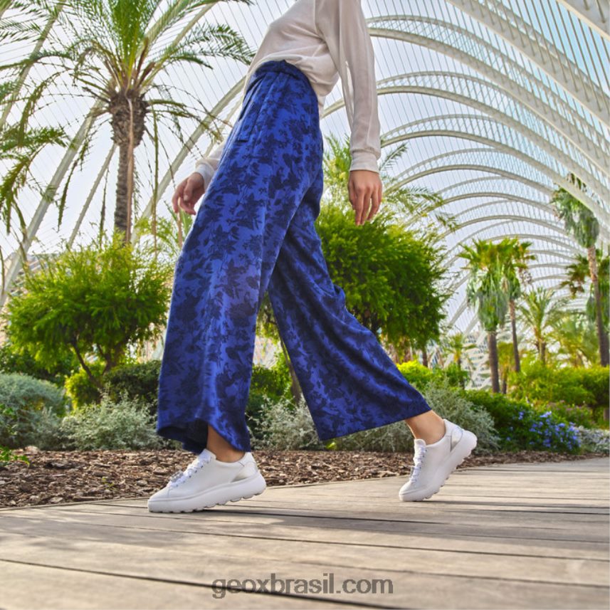 esférica ec4.1 mulher prata branca Geox 28TF8X267