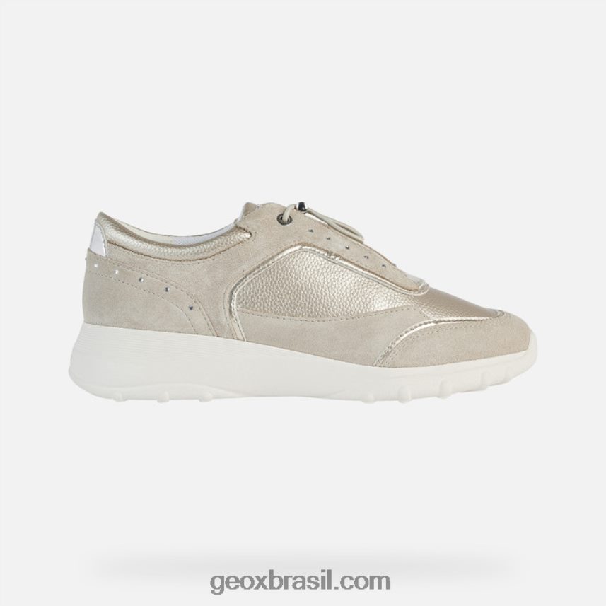 mulher alleniee ouro claro/taupe claro Geox 28TF8X518