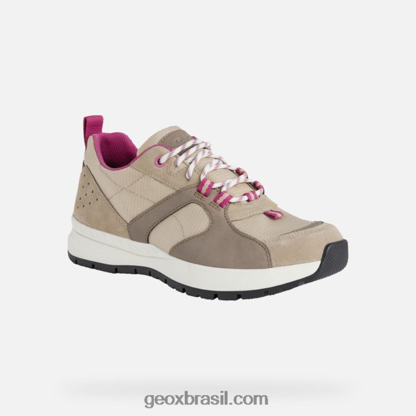 mulher braie taupe claro Geox 28TF8X569