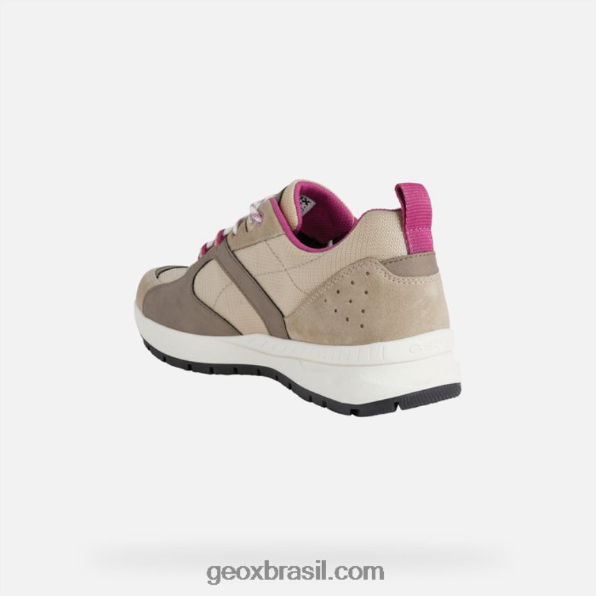 mulher braie taupe claro Geox 28TF8X569