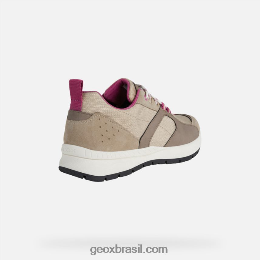 mulher braie taupe claro Geox 28TF8X569