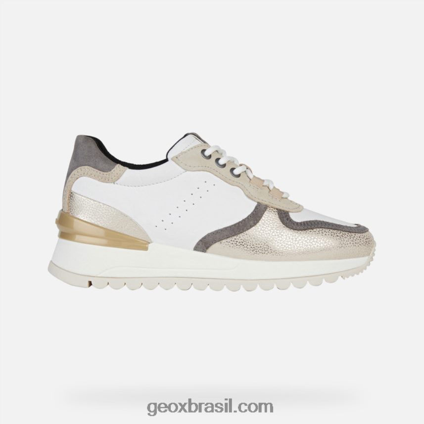 mulher desya branco/lt taupe Geox 28TF8X332