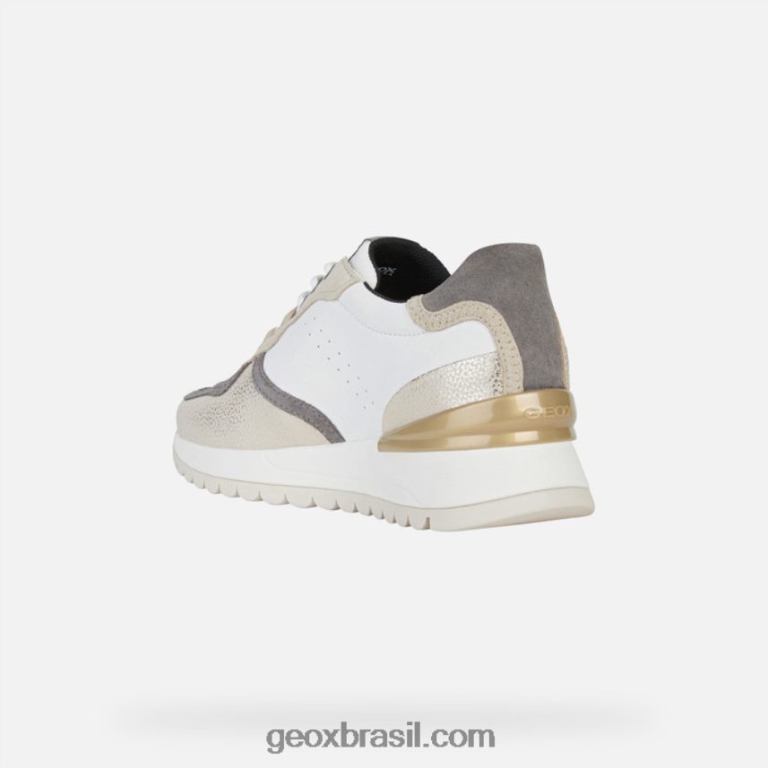 mulher desya branco/lt taupe Geox 28TF8X332
