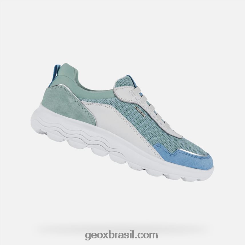 mulher esférica Branco Verde Geox 28TF8X18