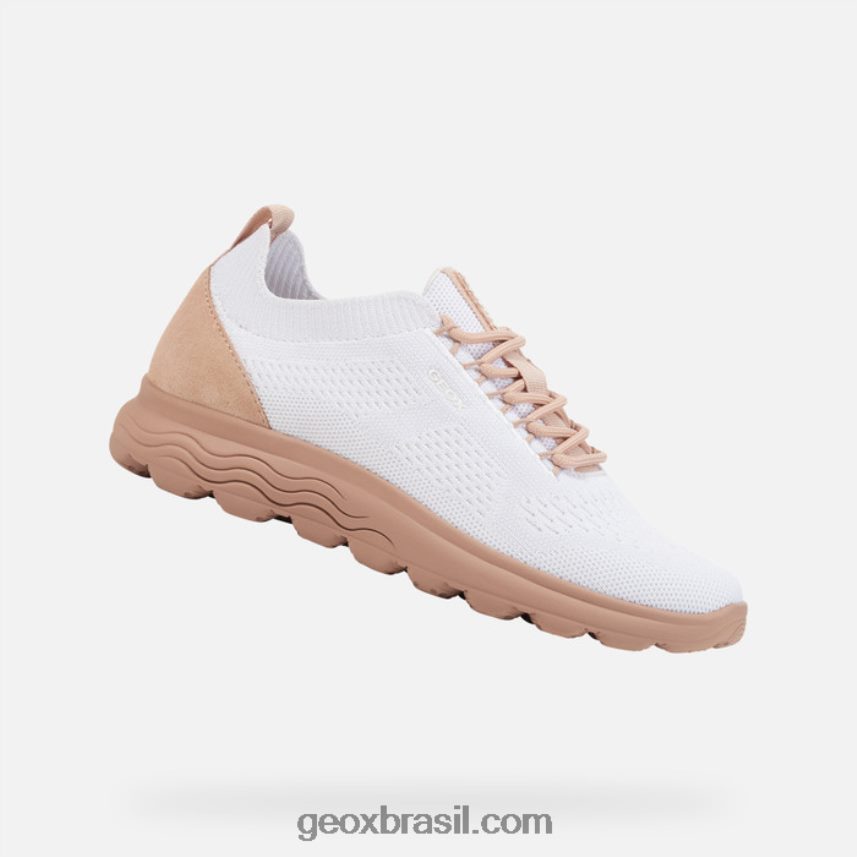 mulher esférica off white/nude Geox 28TF8X68