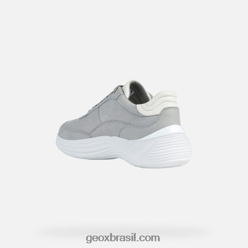 mulher fluctis cinza claro/branco Geox 28TF8X90