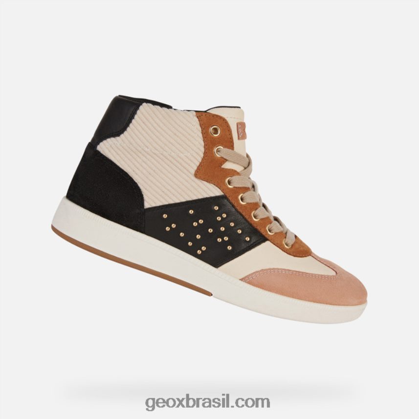mulher meleda creme/preto Geox 28TF8X396