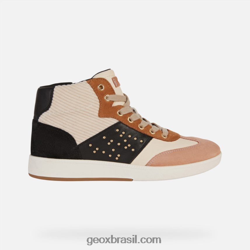 mulher meleda creme/preto Geox 28TF8X396