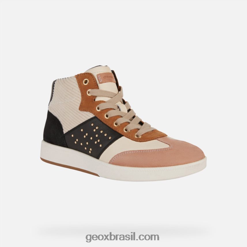 mulher meleda creme/preto Geox 28TF8X396