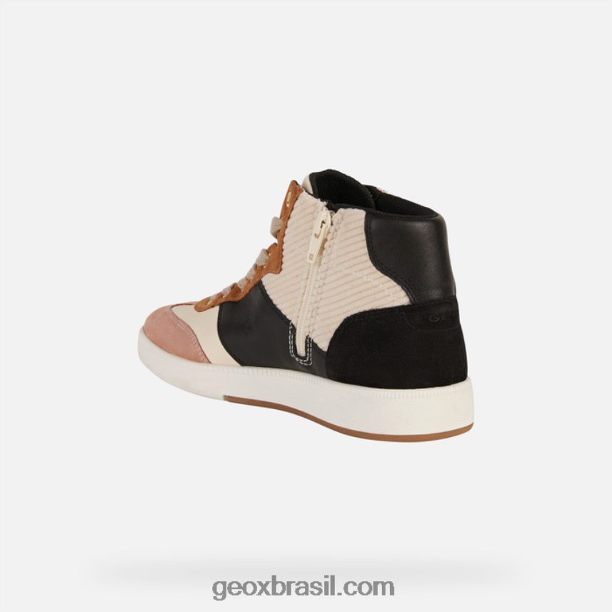 mulher meleda creme/preto Geox 28TF8X396