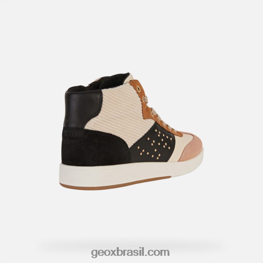 mulher meleda creme/preto Geox 28TF8X396
