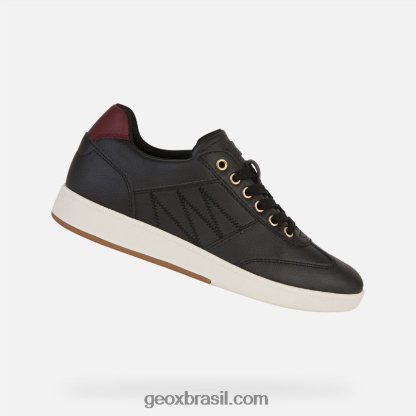 mulher meleda preto/dk bordô Geox 28TF8X254