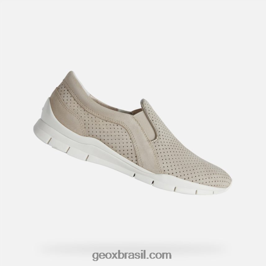 mulher sukie taupe claro Geox 28TF8X1729