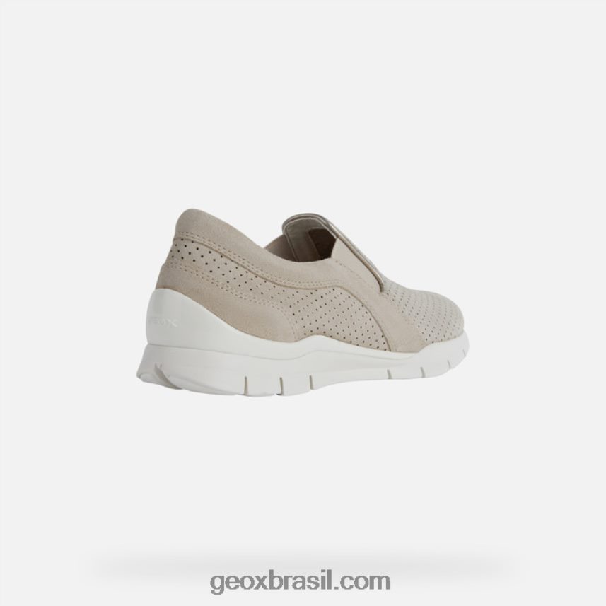 mulher sukie taupe claro Geox 28TF8X1729