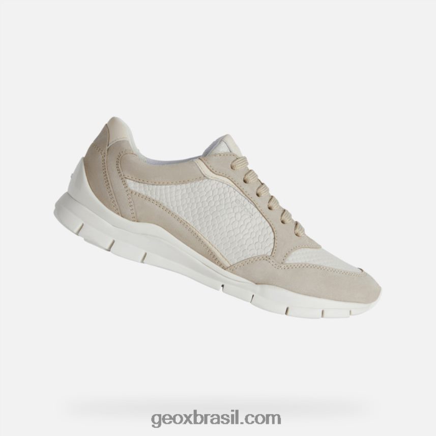 mulher sukie taupe claro/creme Geox 28TF8X181