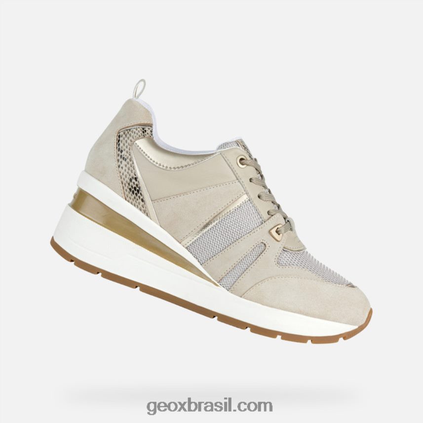 mulher zosma taupe claro Geox 28TF8X184