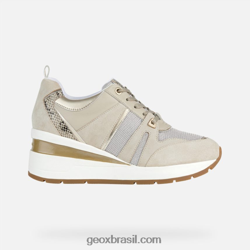 mulher zosma taupe claro Geox 28TF8X184