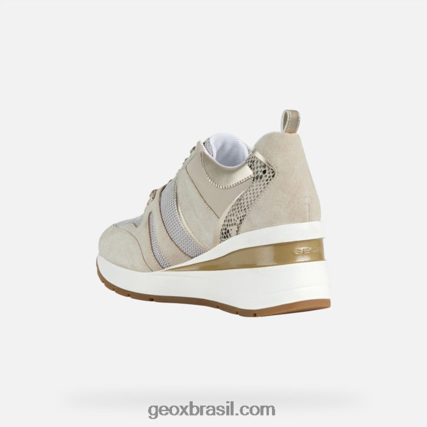 mulher zosma taupe claro Geox 28TF8X184