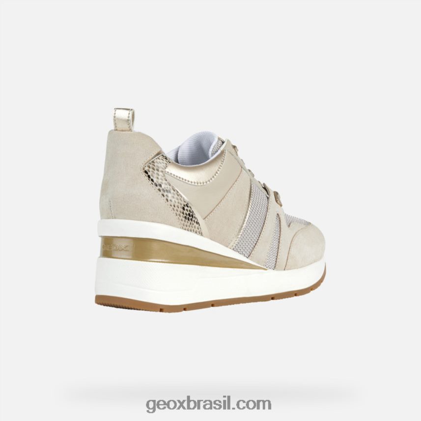 mulher zosma taupe claro Geox 28TF8X184