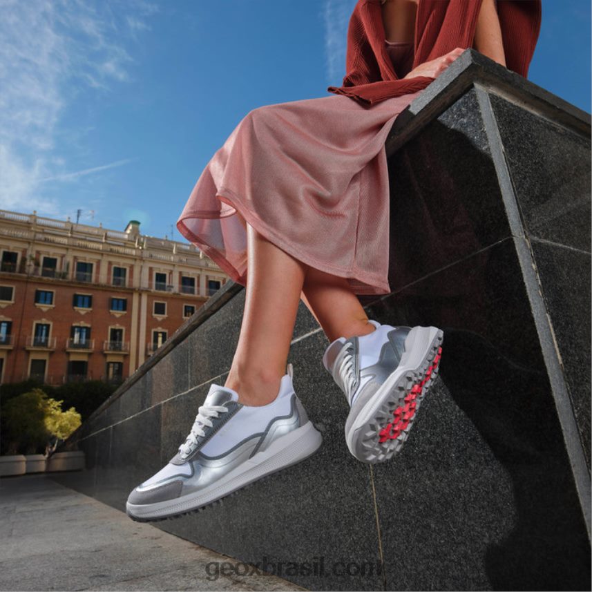 pg1x mulher cinza claro/branco Geox 28TF8X1700