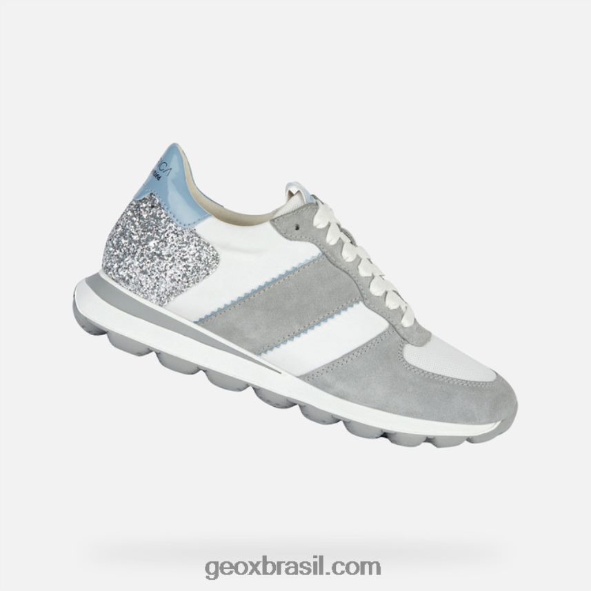 spherica vseries mulher cinza claro/branco Geox 28TF8X1657