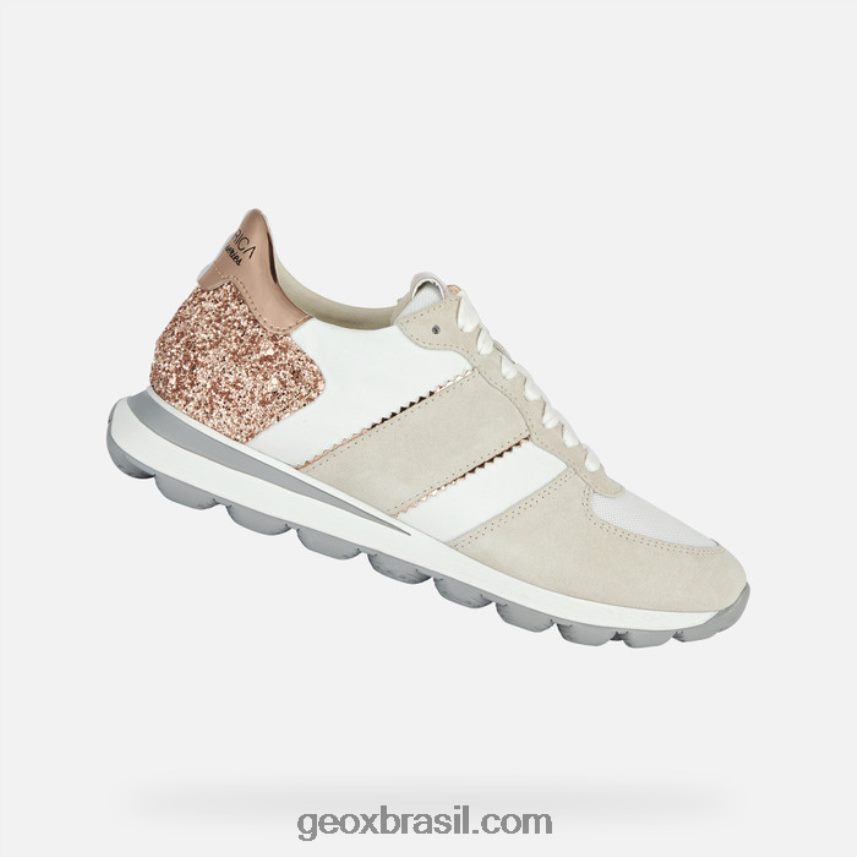 spherica vseries mulher fora do branco/ouro rosa Geox 28TF8X1658