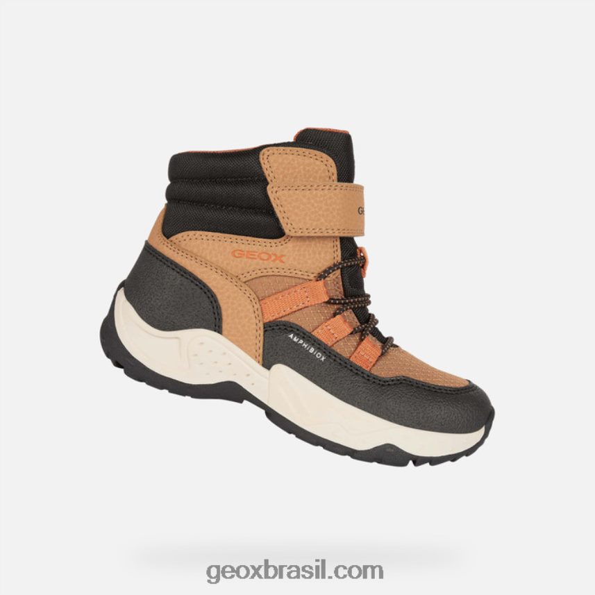 Sentiero abx boy castanho claro/laranja Geox 28TF8X1340