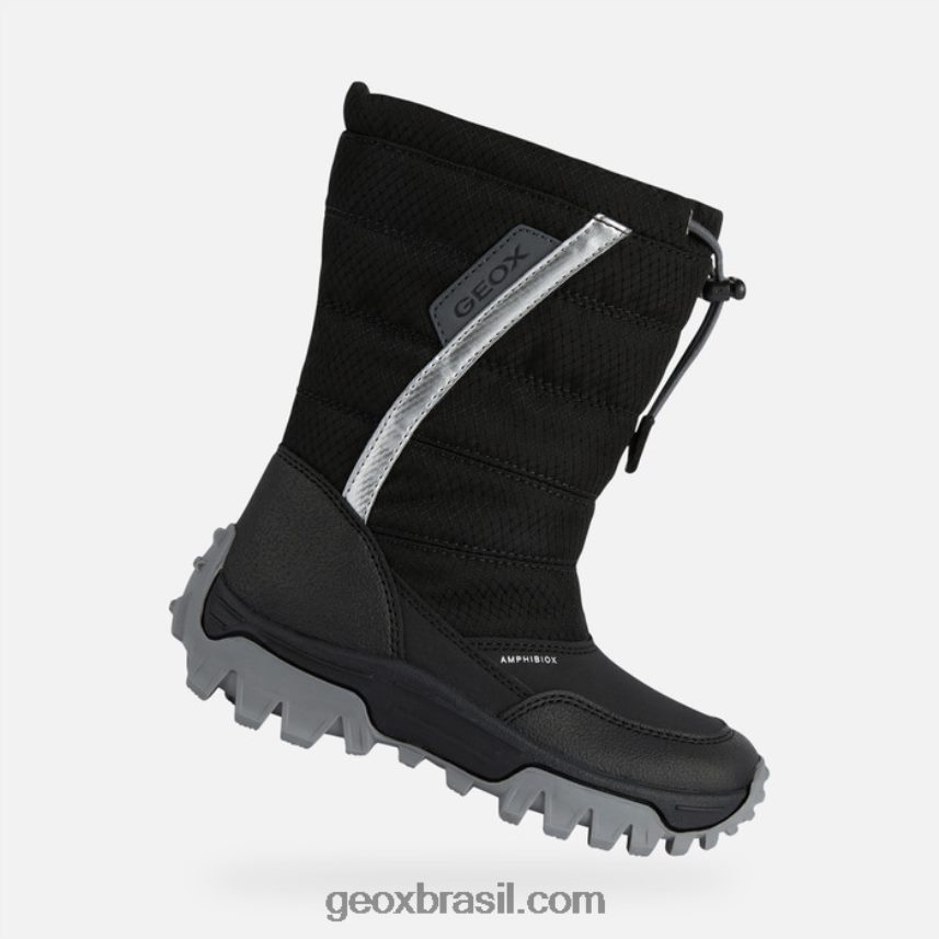 abx júnior do himalaia prata negra Geox 28TF8X1160