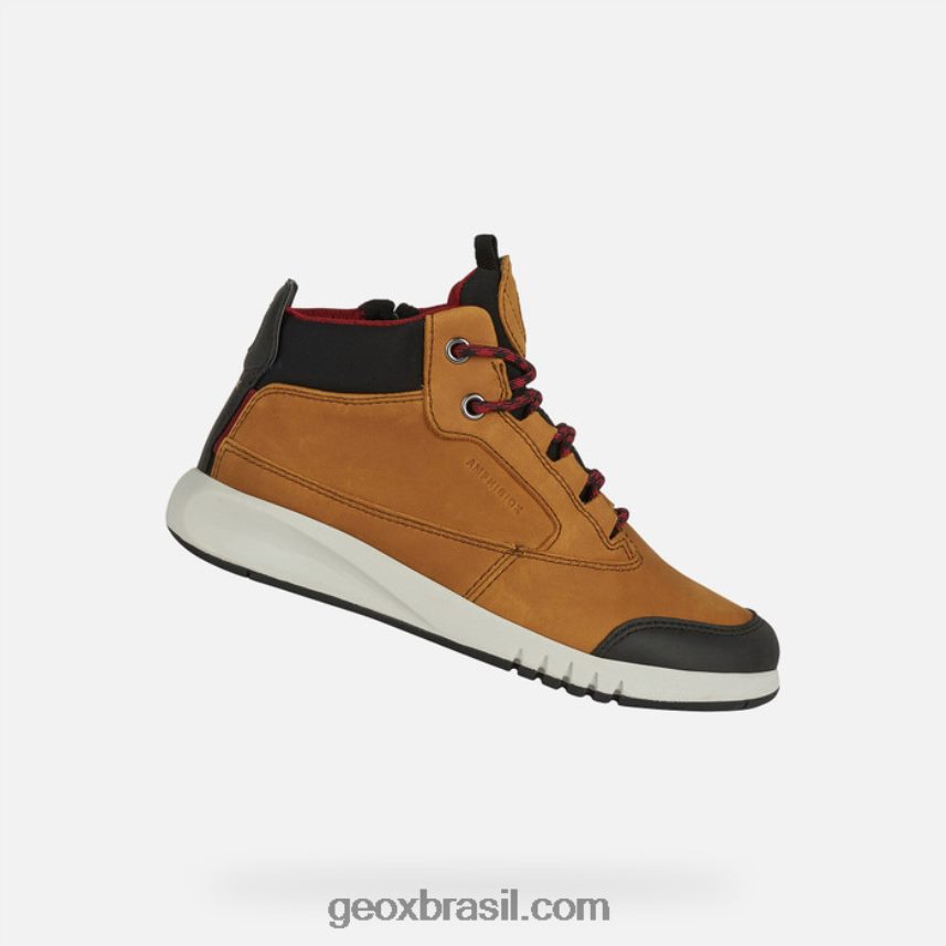 aeranter abx boy castanho claro/vermelho escuro Geox 28TF8X1333