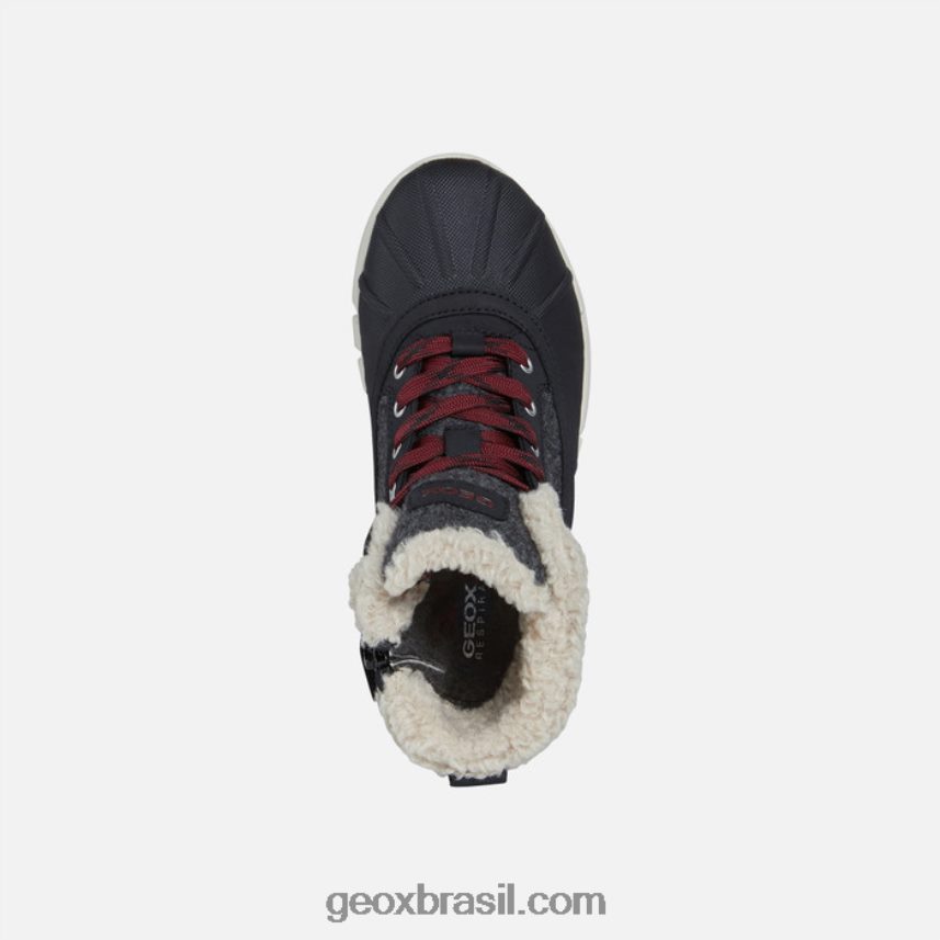 flexyper abx boy cinza escuro/bordeaux Geox 28TF8X1990